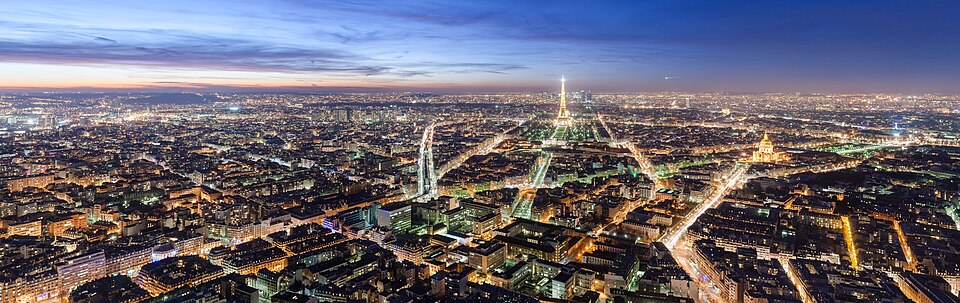 欧洲巴黎夜景