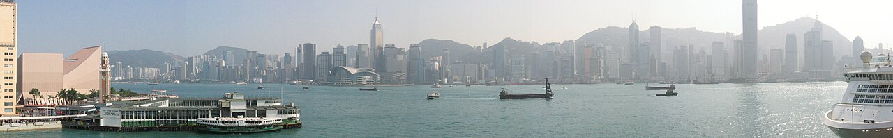 香港维多利亚港天际线